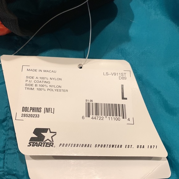Starter Reversible Miami Dolphins Jacket - Picture 7 of 9